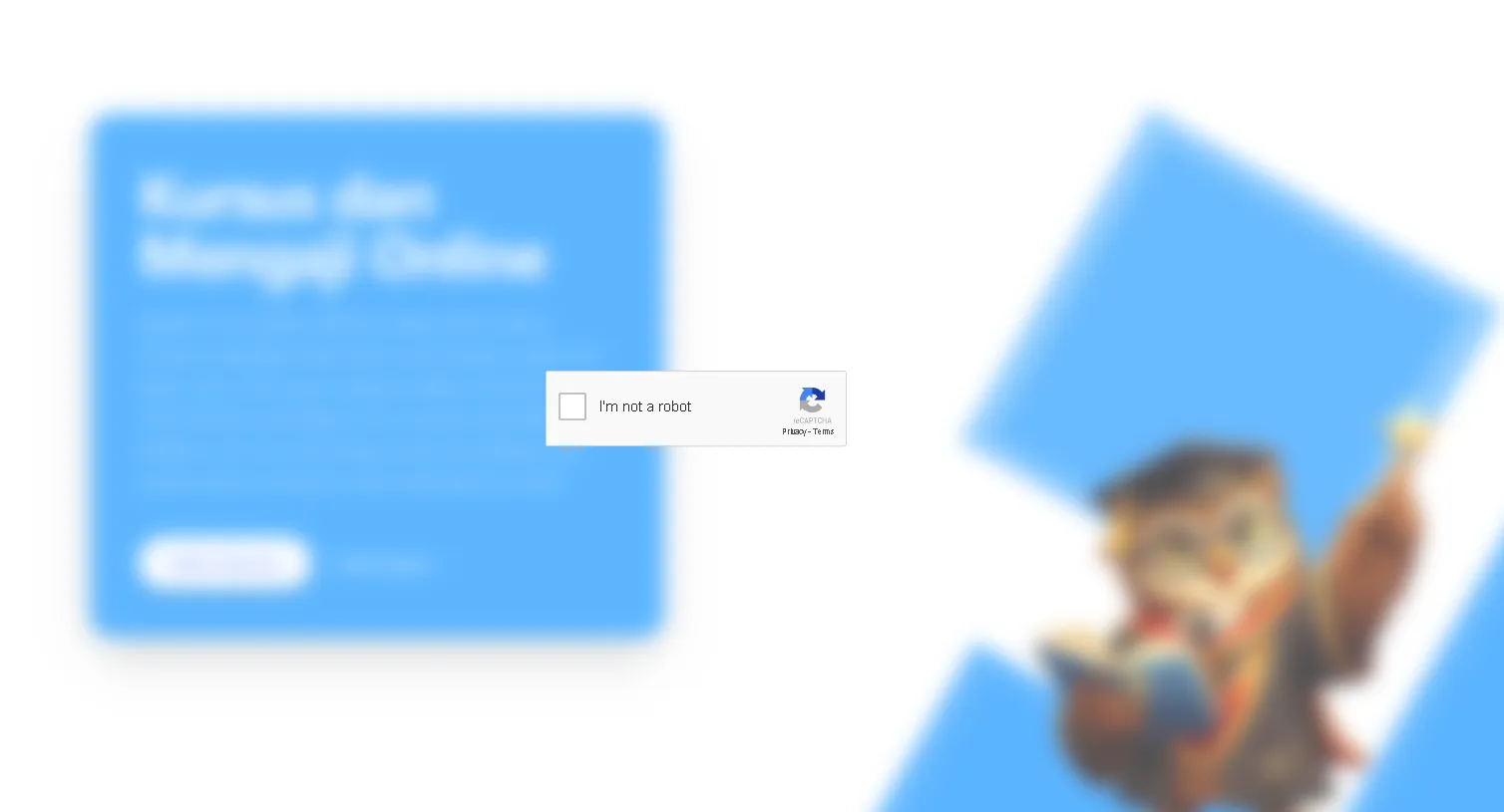 Fake reCAPTCHA prompt here